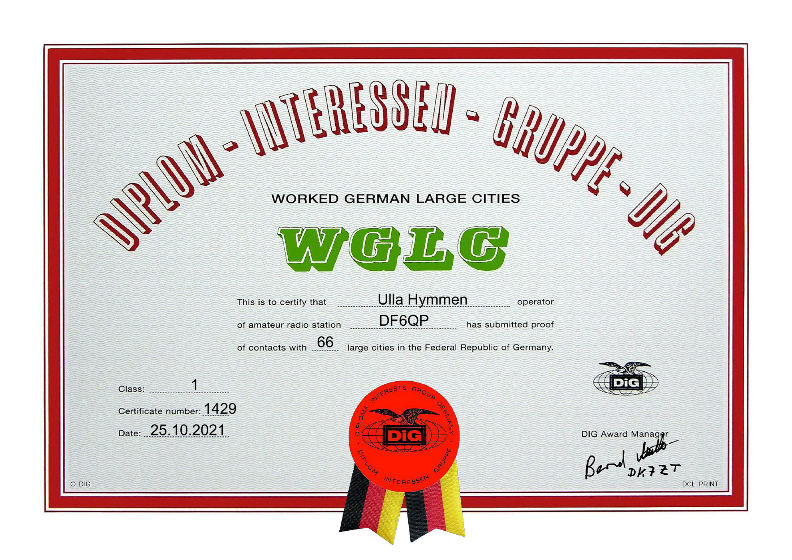Worked German Large Cities – WGLC